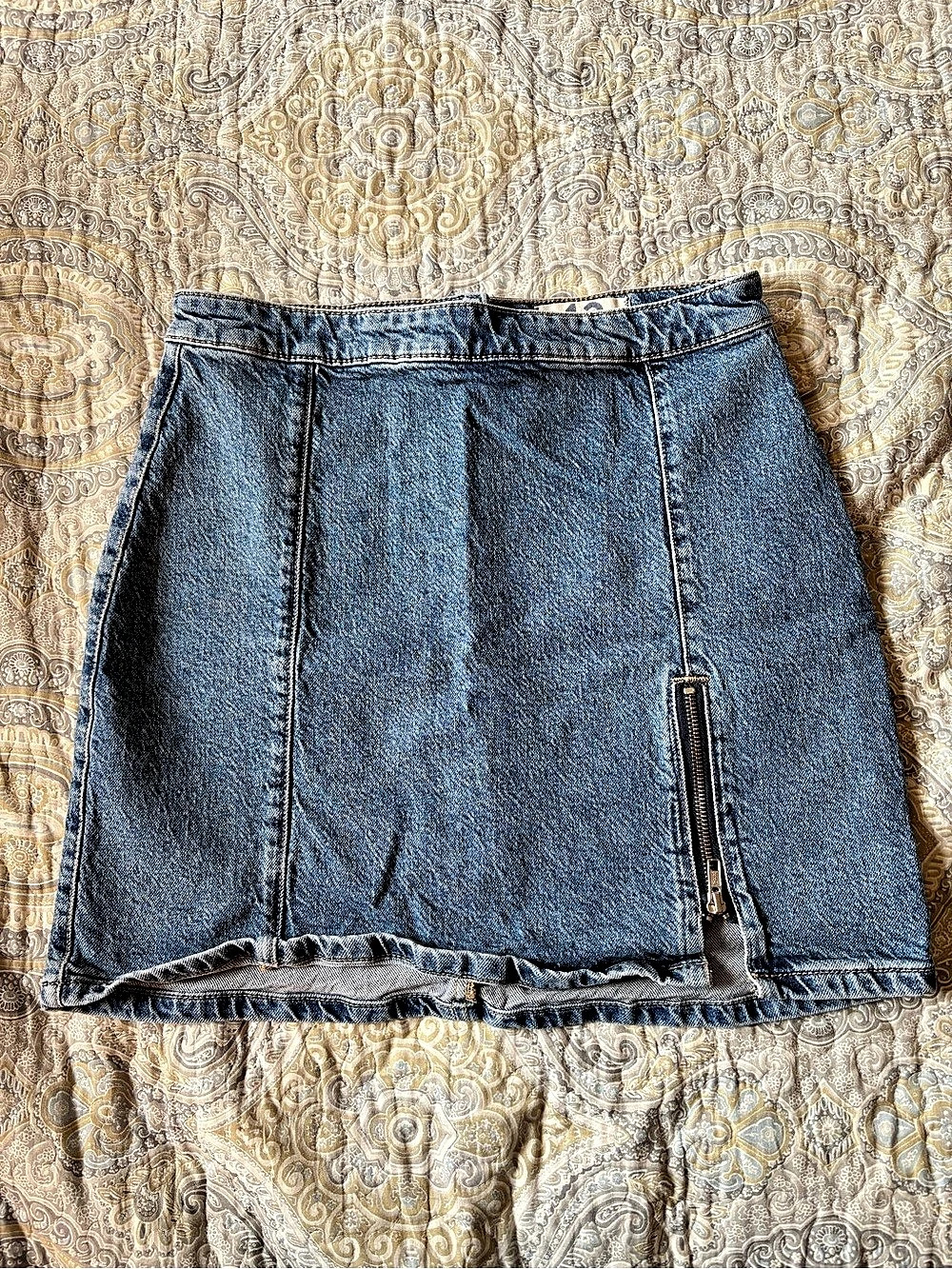 We The Free Denim Mini Skirt Blue Size 12
